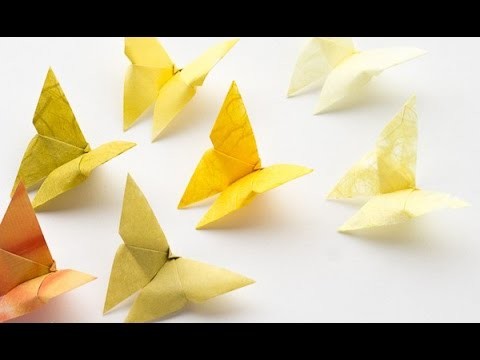 Cách gấp con bướm bằng giấy || How to make an origami Butterfly