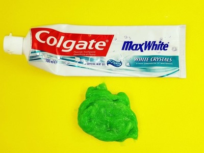 Colgate Toothpaste and Glue Slime - 2 Ingredient Slime Without Borax, Liquid Starch or Detergent