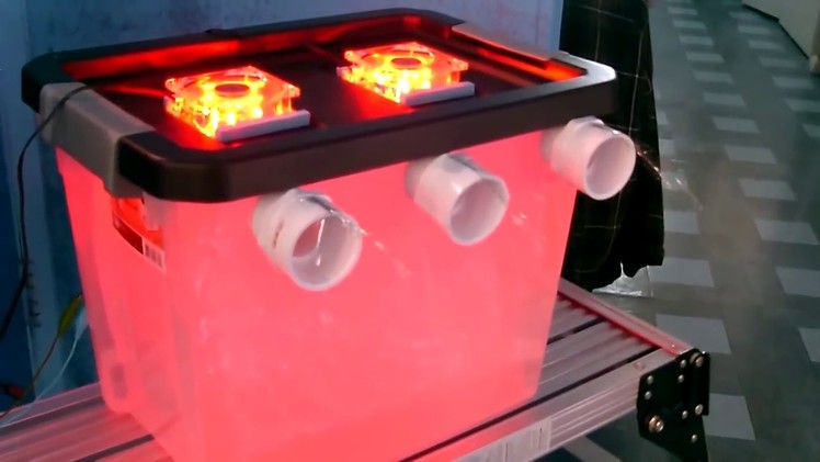 DIY Air Conditioner! - Cool "multi-color" AC Air Cooler! -(holds 50lbs of ice)- can be solar powered