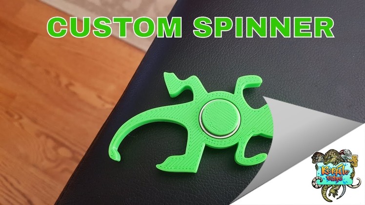 DIY Custom Gecko Fidget Spinner