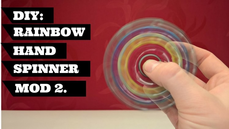DIY Fidget Toy Spinner Rainbow Hand Spinner Easy | To Make DIY Rainbow Hand Spinner mod 22