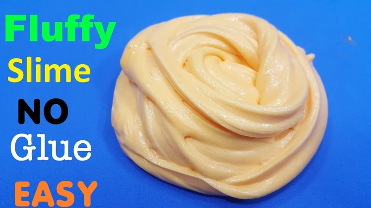 DIY Fluffy Slime No Glue ! How To Make Slime Fluffy without Glue with shaving cream