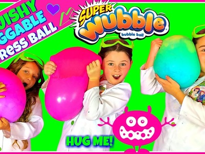 DIY GIANT FLUFFY SLIME STRESS BALL!  SQUISHY HUGGABLE Wubble Bubble | Soft & Squishy Squish Ball