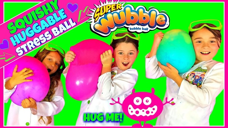 DIY GIANT FLUFFY SLIME STRESS BALL!  SQUISHY HUGGABLE Wubble Bubble | Soft & Squishy Squish Ball