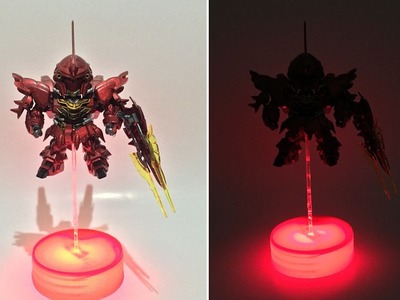 DIY: Gundam Stand Base using Runner + LED (For SD & HG)