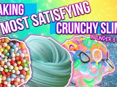 DIY MOST SATISFYING CRUNCHIEST SLIMES EVER in under 5 minutes  | Slimeatory #24