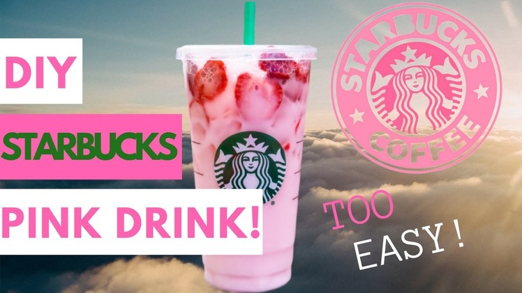 DIY STARBUCKS PINK DRINK | DOUBLE TAKE HOW TO