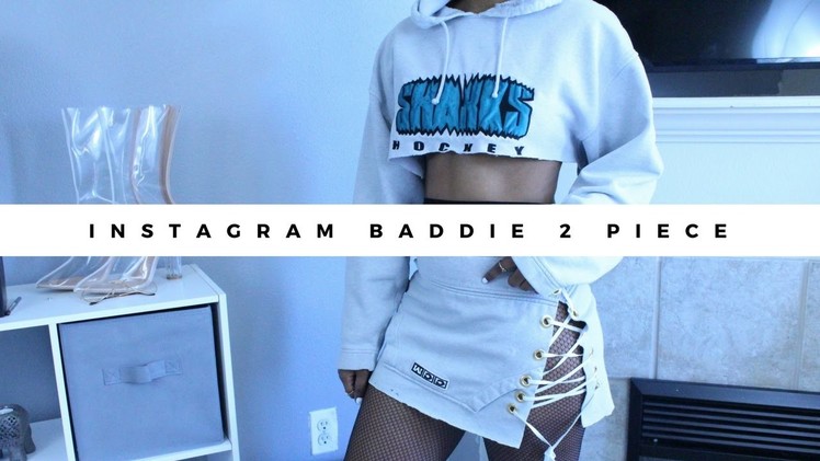 DIY Sweater into Instagram Baddie 2 piece set