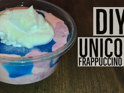 DIY Unicorn Frappuccino Slime. Simple Slime Recipe