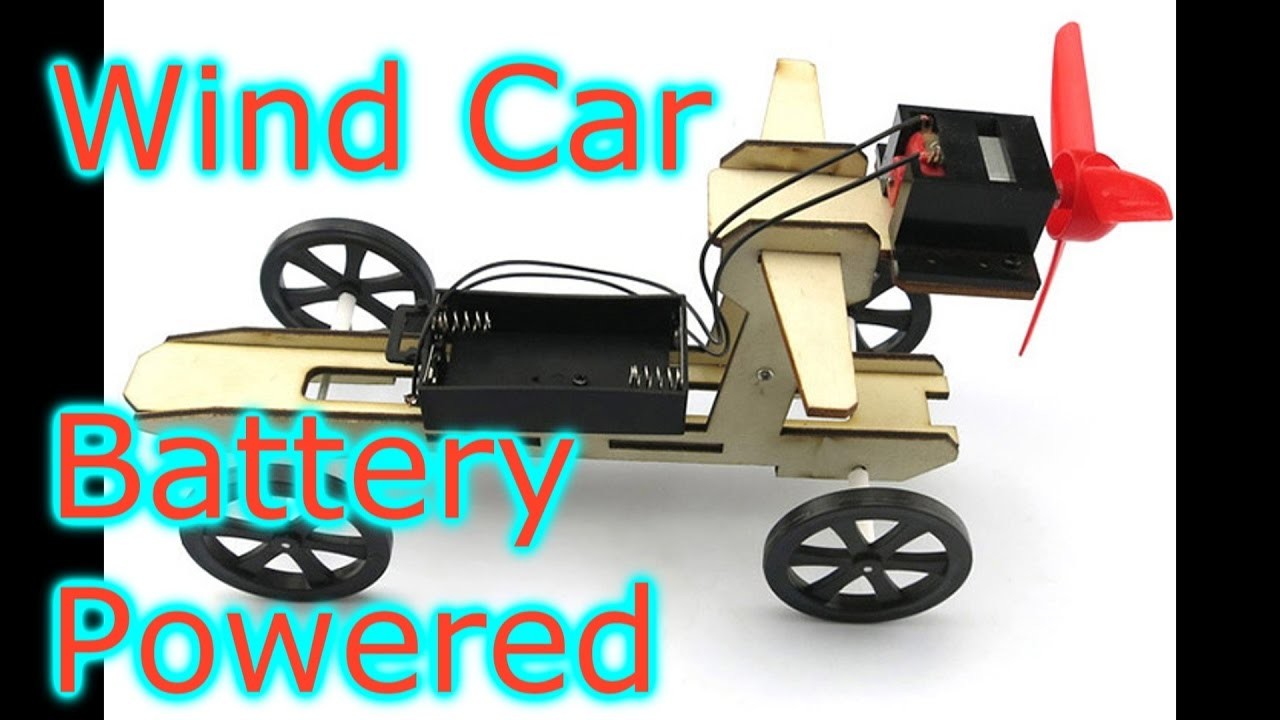 DIY Wind Car 003 Model Battery Operated Build and Drive Educational Toy ...