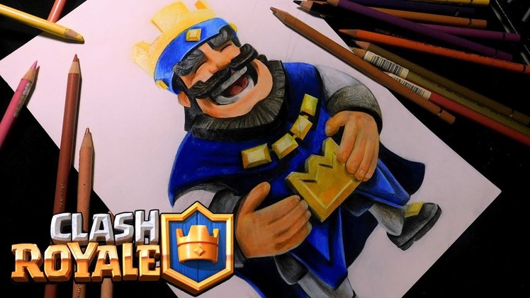 Drawing King Of Clash Royale  |SpeedPaint |  como dibujo el rey de clash royale