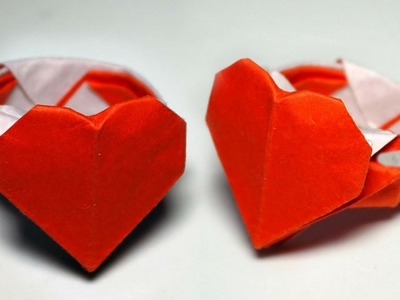 Easy Origami Heart Ring Gift for Your Girl Friend - Origami Tutorial