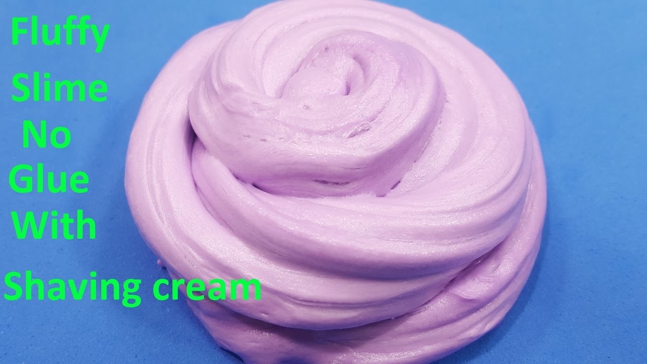 How To Make Fluffy Slime Without Activator And Glue And Shaving Cream 