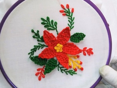 Hand Embroidery - 3D Flower with Blanket Stitch