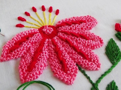 Hand Embroidery: Caston stitch variation