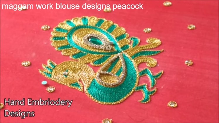 Hand embroidery designs, hand embroidery designs for beginners,peacock embroidery designs for blouse