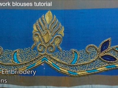 Hand embroidery designs,hand embroidery designs for beginners,maggam work blouse designs for wedding