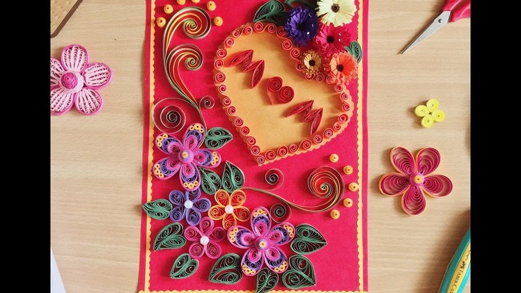 Hand made Quilling design | mother's day gift idea