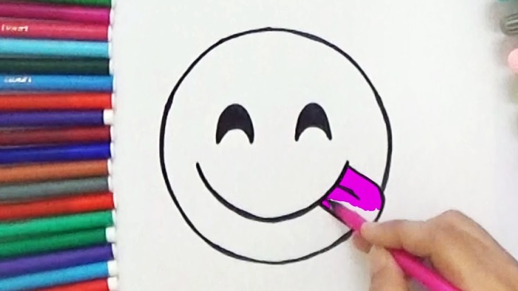 How To Draw Face Savouring Delicious Food Emoji - Cute and Easy | BoDraw