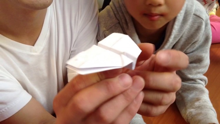 How to make paper airplane with 4 wings