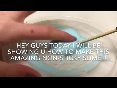 How to make Shampoo Slime non-sticky