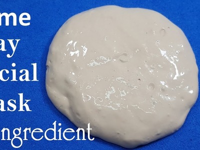 How To Make Slime 1 ingredient With Clay Facial Mask Easy