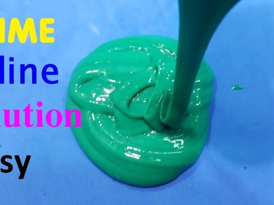 How To Make Slime With Saline solution Easy