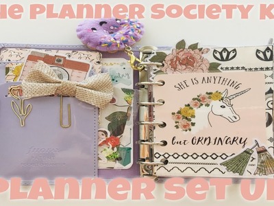 May 2017 Pocket Planner Set Up ft. The April Planner Society Kit | Filofax Patent Lavender