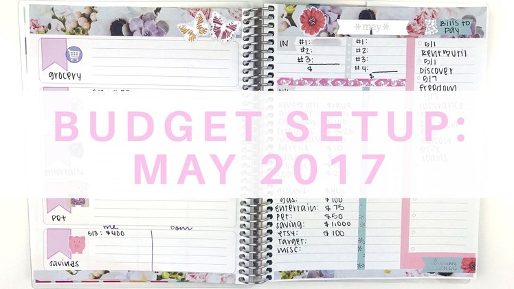May Budget Setup | Erin Condren Monthly Planner