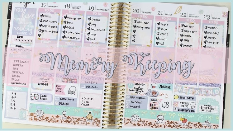 Memory Keeping Plan With Me: Glam Planner September Mystery Kit