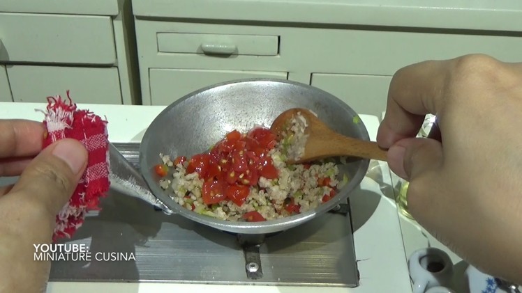 Mini Food: Spaghetti Bolognese (ASMR) ( Miniature Cooking Sounds) (DIY) (KIDS TOYS)