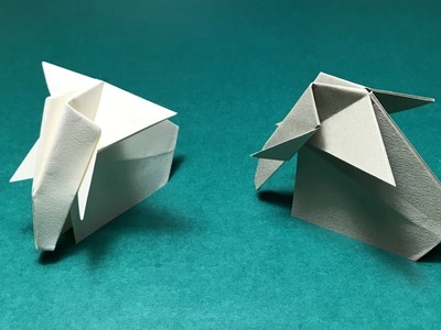 Origami Elephant for beginners. kids