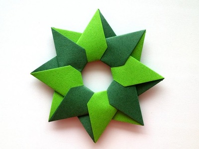 Origami Mandala of 8 details - Origami Tutorial.