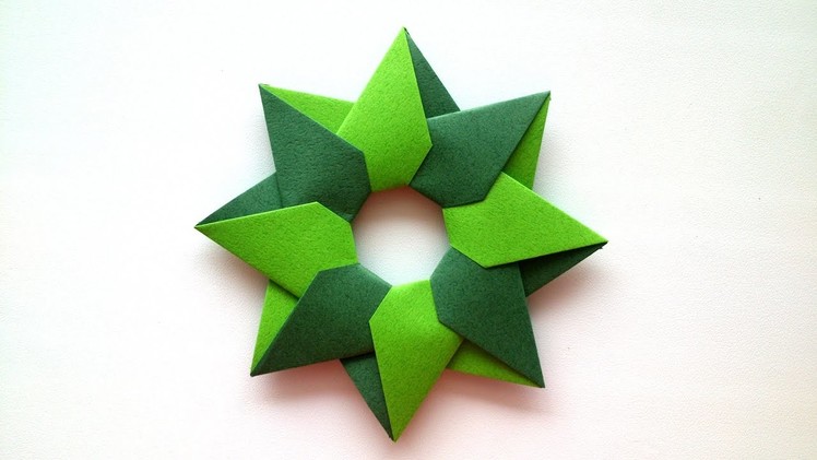 Origami Mandala of 8 details - Origami Tutorial.