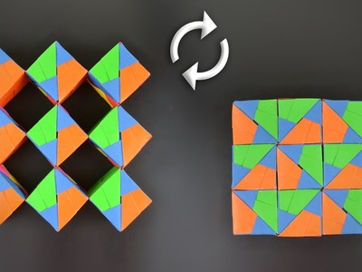 Origami: Moving Cubes (Sonobe 54 units) - Instructions in English (BR)