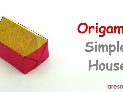 Origami Simple House (easy - single sheet)