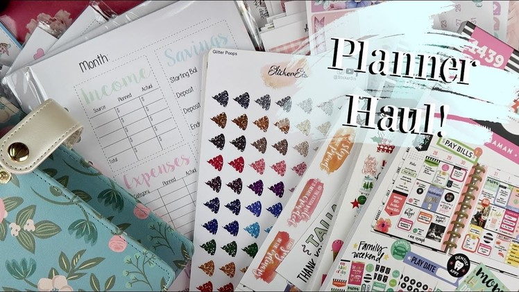 Planner Haul! | Sweet Kawaii Design, Let’s Plan It, Michaels and more!