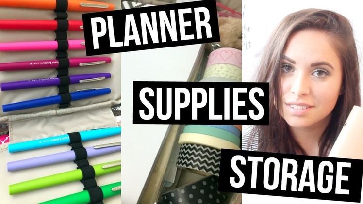 Planner Supplies Collection & Storage: Minimalist Edition!