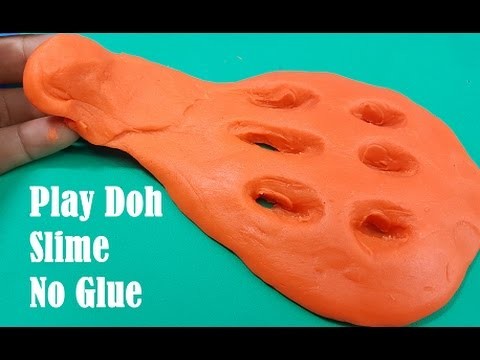 Play Doh Slime No Glue & No Cornstarch Butter Slime! 2 Ingredient Slime ...