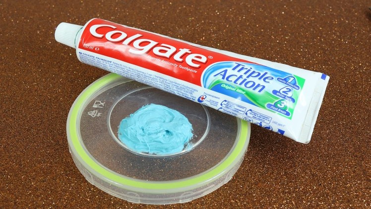 Real 1 ingredient Slime, Only Toothpaste , Easy Slime Recipe, No Glue,No Borax,No Corn Starch