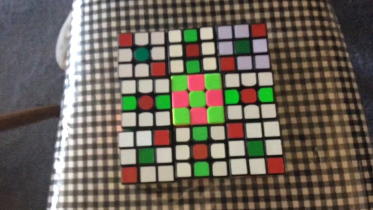 Rubik's cube pixel art