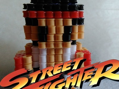 Ryu street fighter, hama beads 3D