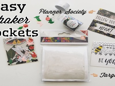 Shaker Pockets ft. Planner Society April 2017 Kit - no tools needed!