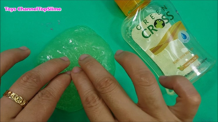 Slime with Hand Sanitizer only 1 Ingredient ! No Glue, No Borax, Laundry Detergent, etc