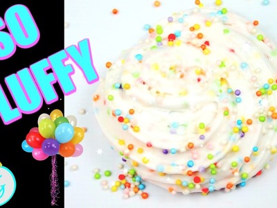 SUPER FLUFFY Birthday Cake Confetti Slime