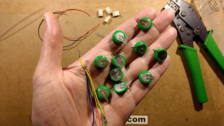 Super-simple DIY charger for NiMh button cells.