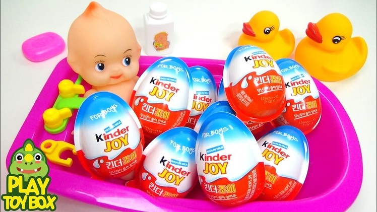 Surprise Eggs Kinder Joy Baby Doll Bath Time Orbeez Balloon DIY M&M Pokemon