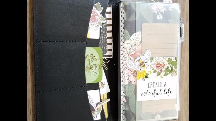 Traveler's Notebook Set Up For Planning - Foxy Fix & TPS April '17