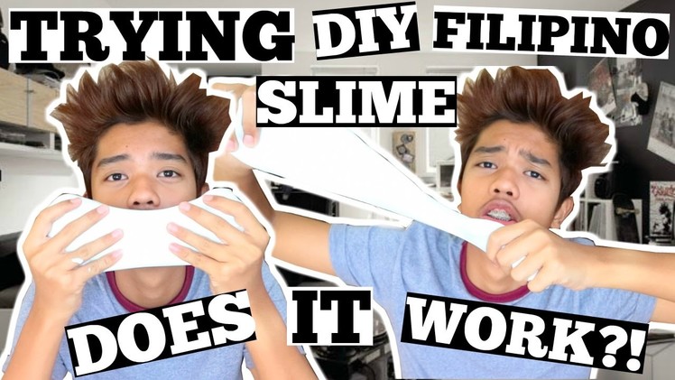 TRYING DIY FILIPINO SLIME WITHOUT BORAX | PHILIPPINES