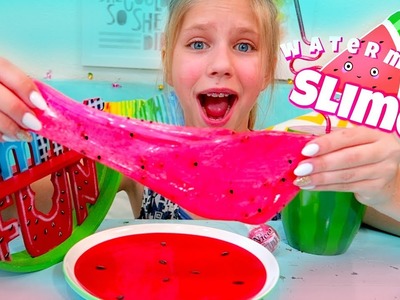 WATERMELON SLIME without Borax! Shopping for Slime at Michaels for DIY Slime Recipe Ingredients!